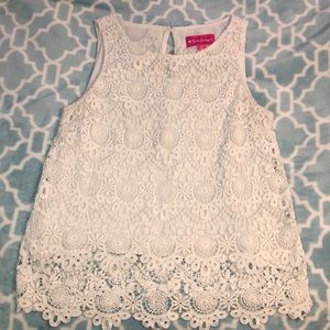 Lilly Pulitzer For Target White Crocheted Tank